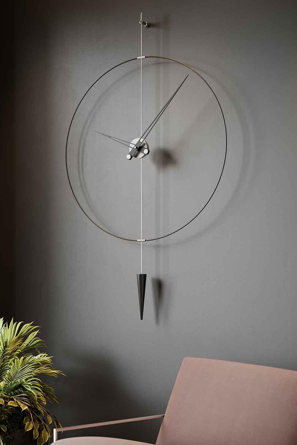 Mclocks-Pendulumplus 90 silver Dekoratif duvar saati-Duvar Saati-2-milagron.live
