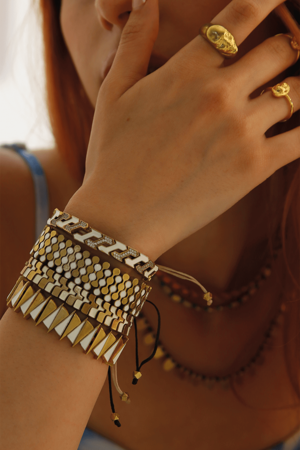 Melon-Pop Beyaz Mineli Bileklik-Bileklik-2-milagron.live