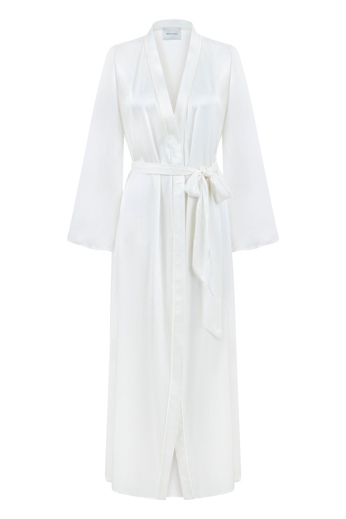 Dian Silk Robe Bridal White