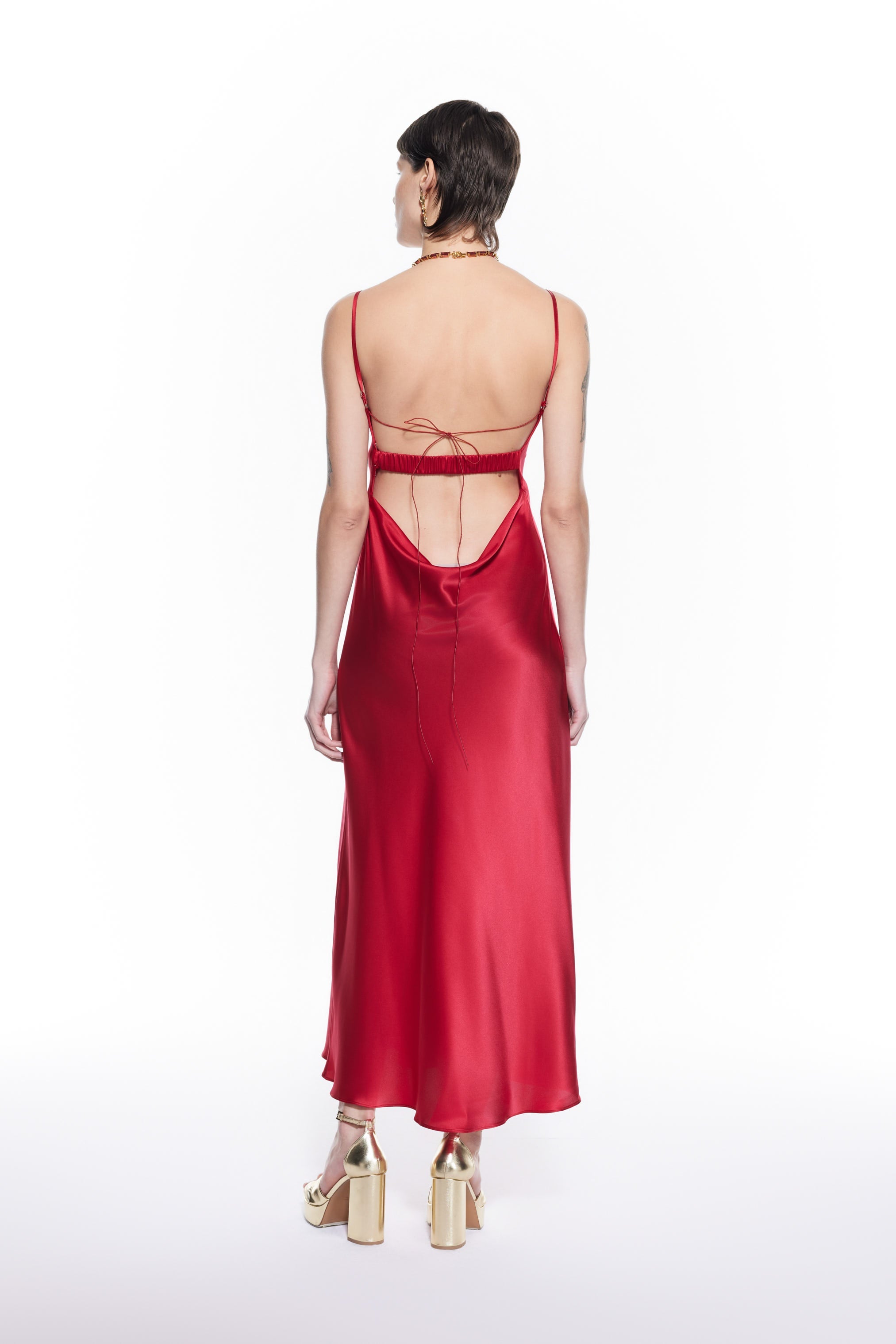 Mers Silk-Lea Silk Dress-3-milagron.live
