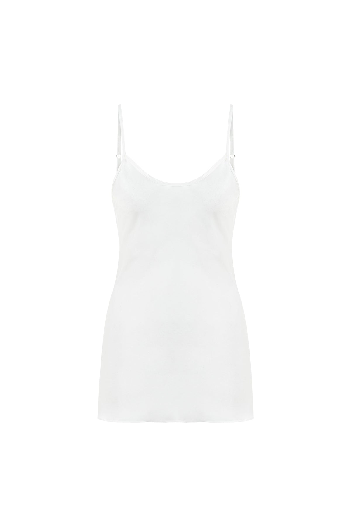 Luna Silk Halter Top White
