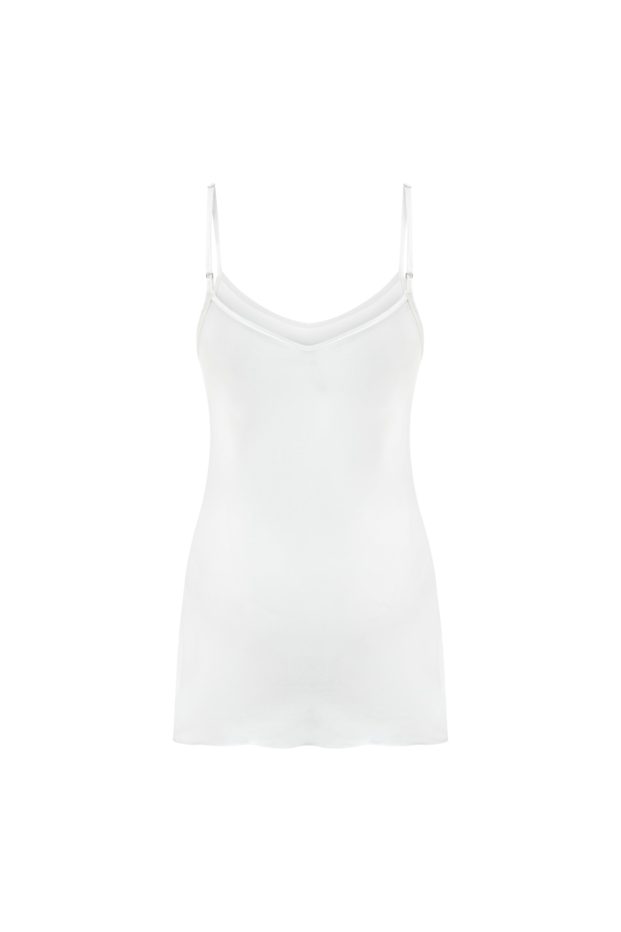 Luna Silk Halter Top White
