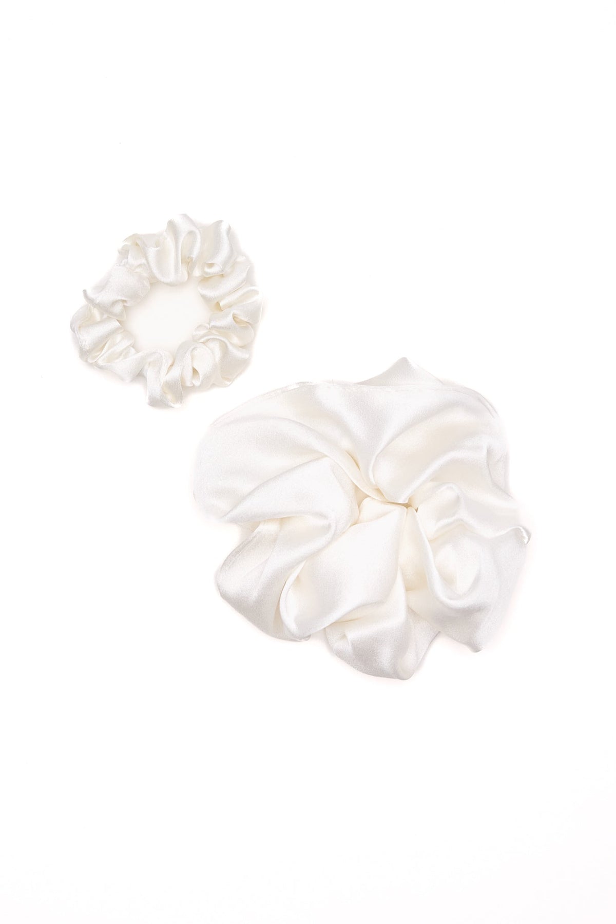 Mers Silk-Pure Silk Scrunchie Set-5-milagron.live