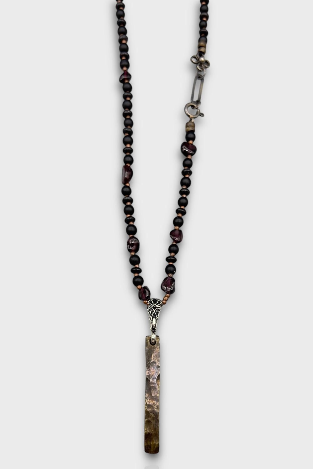 Mey Atelier-Maison - Lal Taşı Onyx Bronz Uçlu Unisex Kolye-Kolye-3-milagron.live