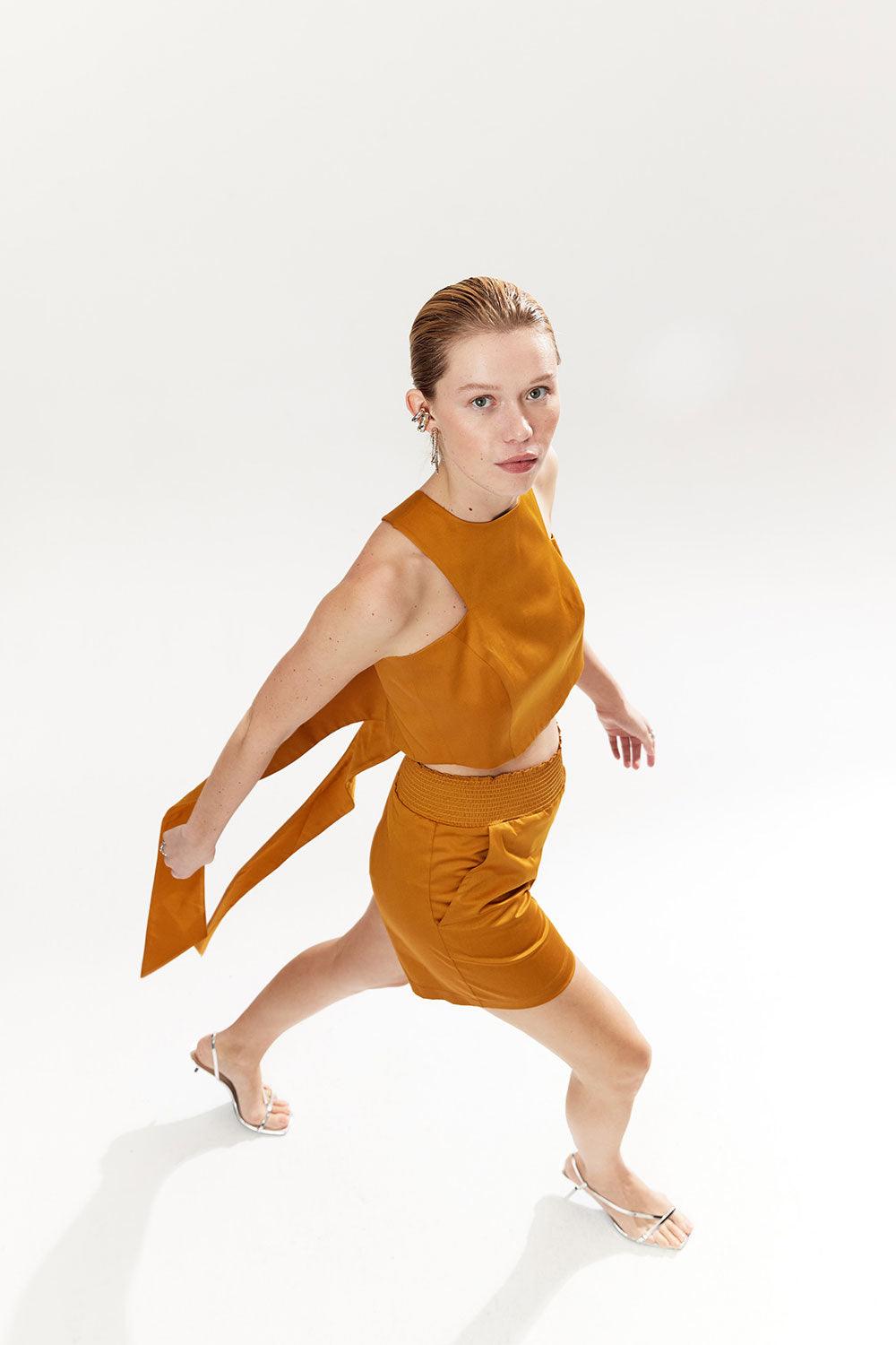 Mirimalist-Cinnamon Wrap Around-Top-4-milagron.live