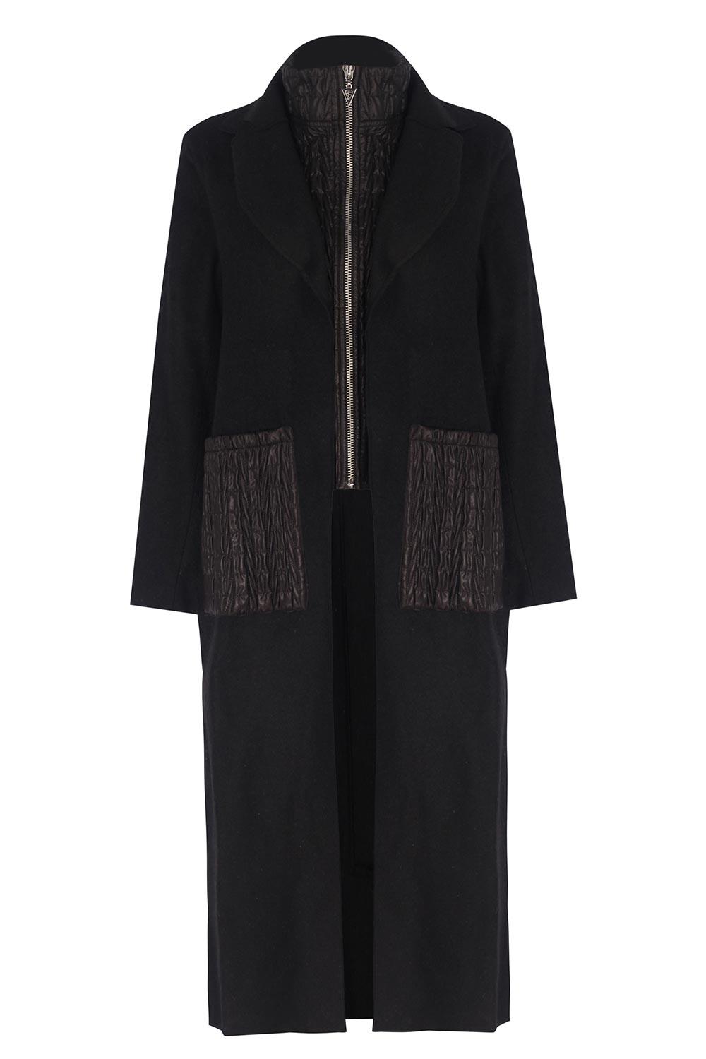Mirimalist-Slit Wool Coat-Kaban-1-milagron.live