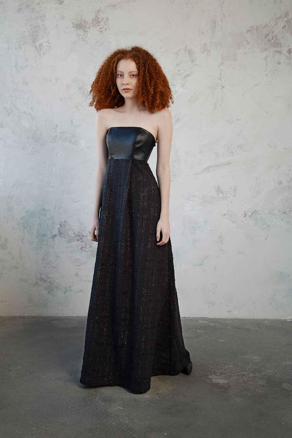 Mirimalist-Vega Strapless Maxi Dress-Elbise-2-milagron.live