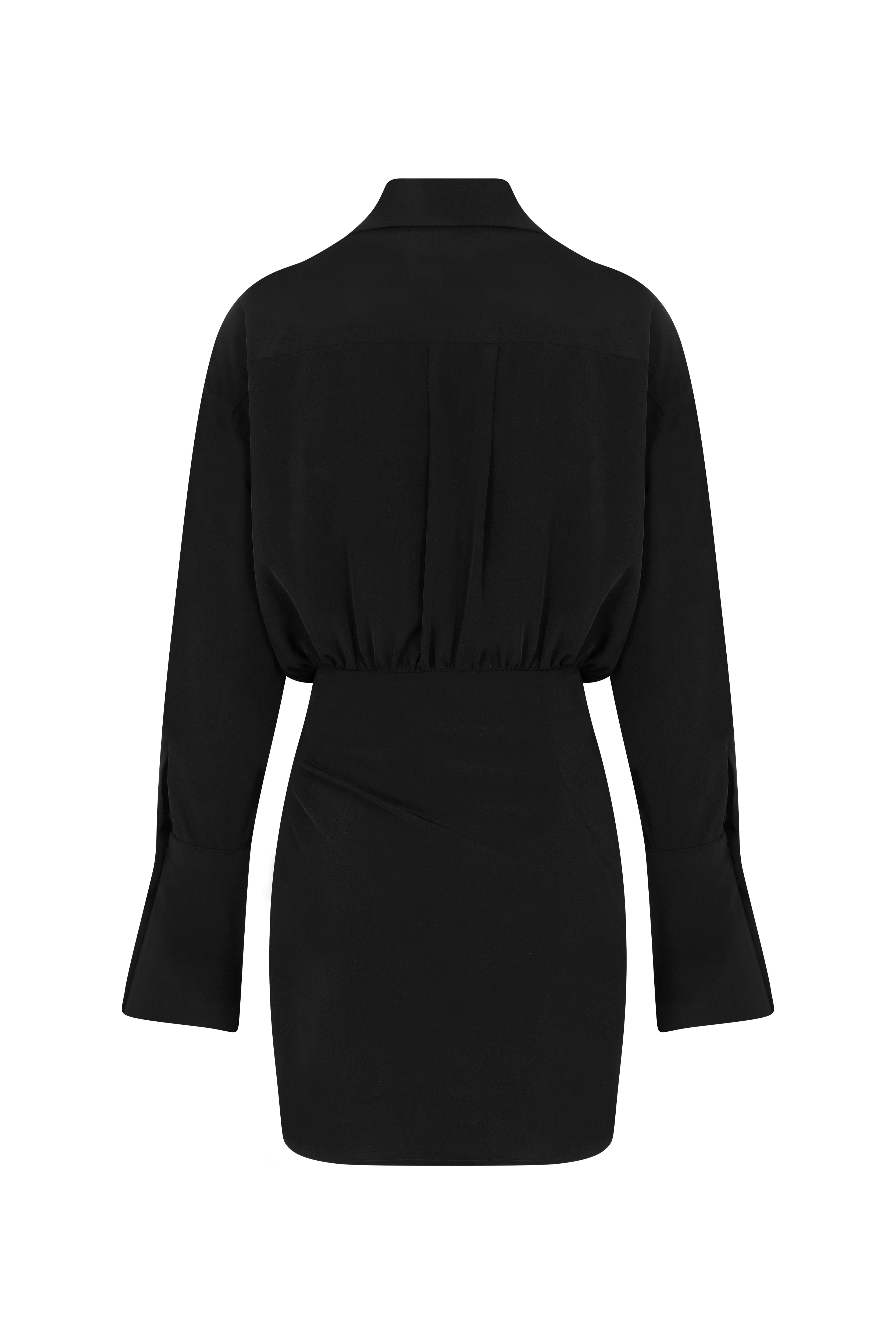 Black Asymmetrical Dress - 2