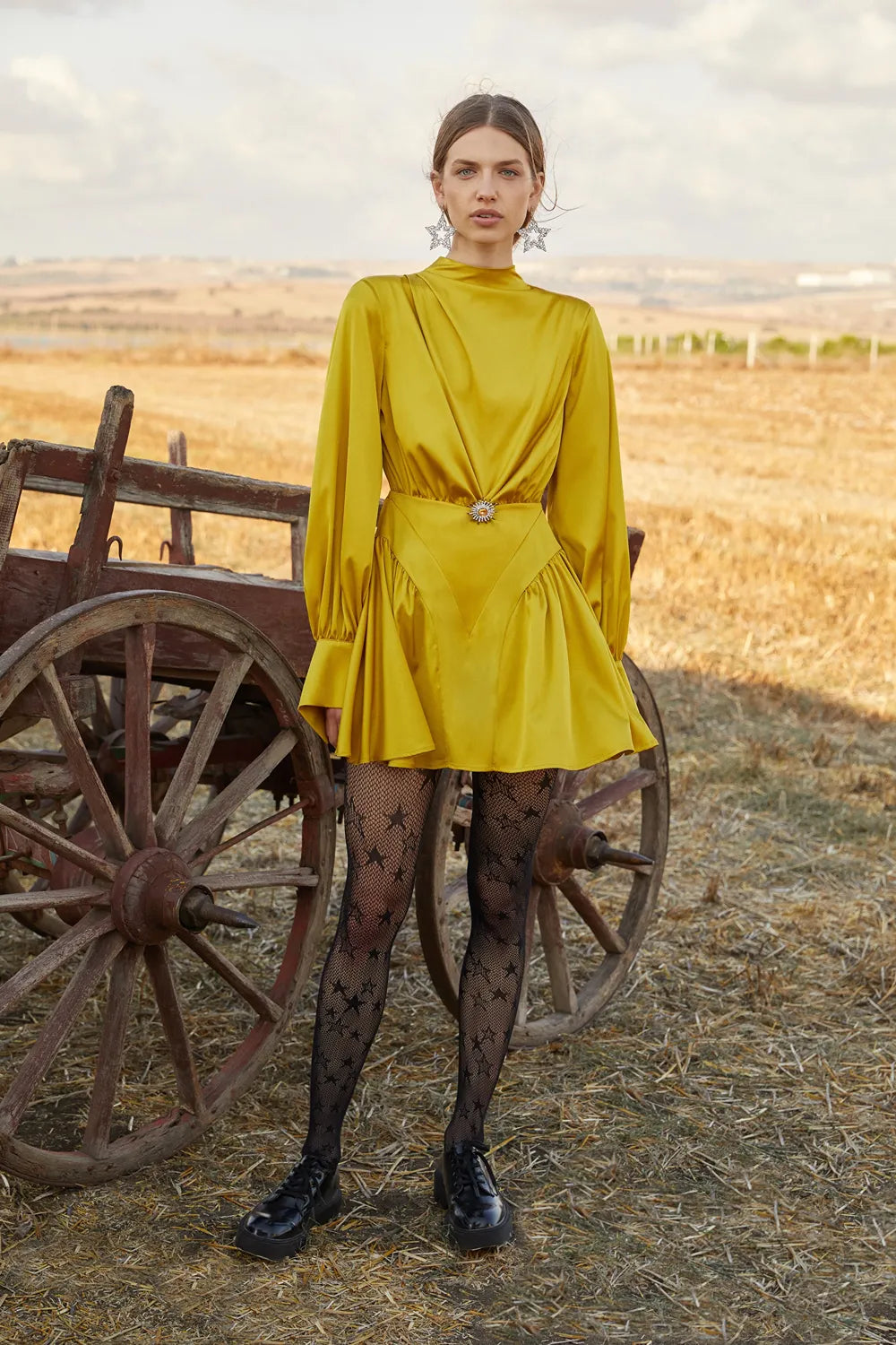 Daria Olive Dress - 1