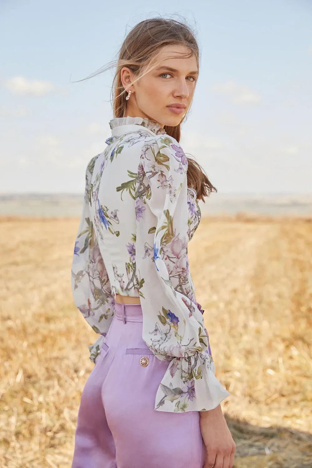 Floral Long Sleeve Top - 1