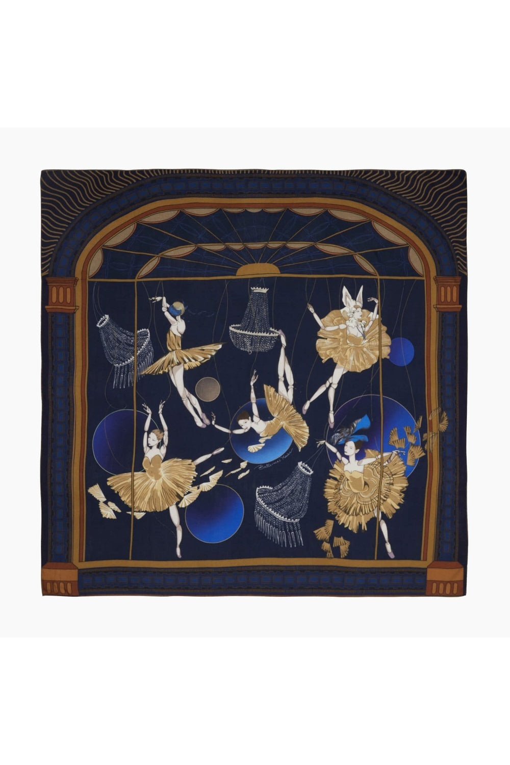 Mokoshe-Ballerinas & Blue - Wool-Şal & Fular-1-milagron.live