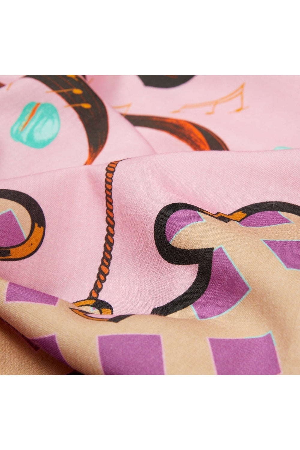 Mokoshe-Tea For Two & Beige And Pink - Wool-Şal & Fular-5-milagron.live