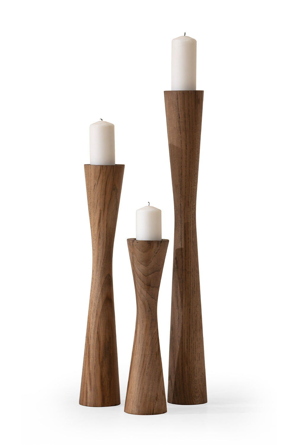 More Wood Design-Doğal Ahşap Mumluk Takımı-Mumluk & Şamdan-1-milagron.live