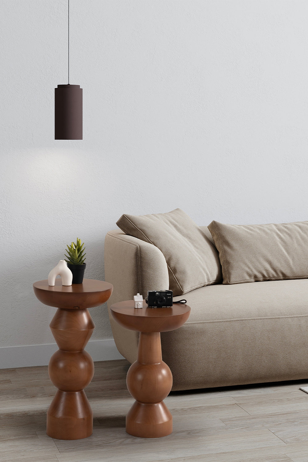 More Wood Design-Enva 2'li Ahşap Sehpa-Sehpa-4-milagron.live