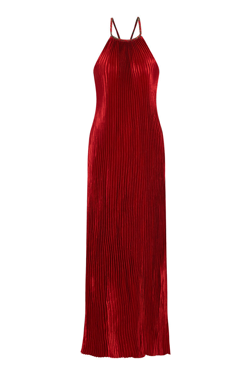 Movom Swimwear-Jagger Halter Neck Dress-Elbise-1-milagron.live