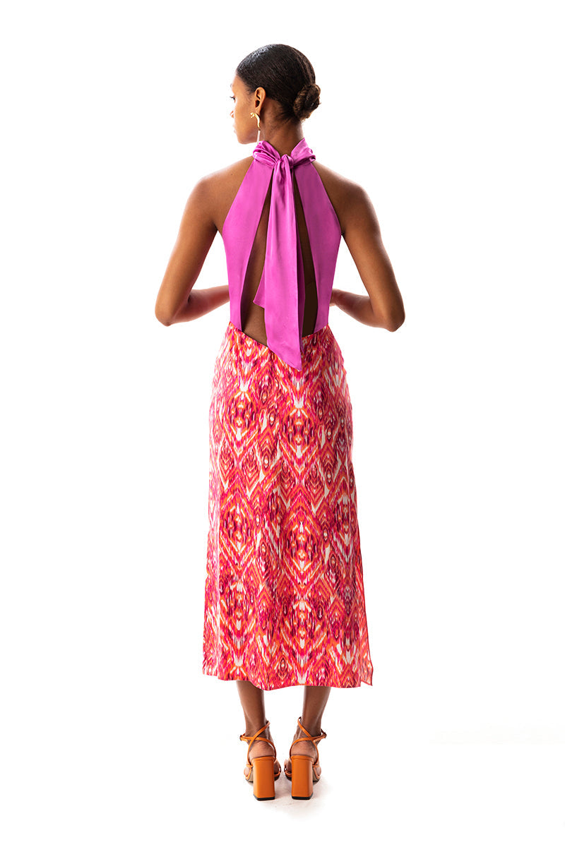 Movom Swimwear-Santo Halter Neck Dress🌱-Elbise-4-milagron.live