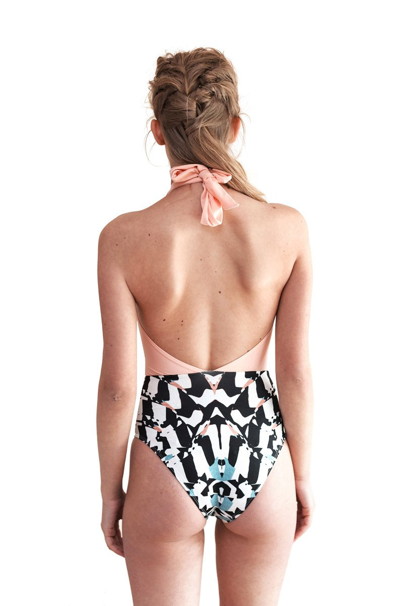 Movom Swimwear-Tao Deep V One Piece-Bikini & Mayo-3-milagron.live