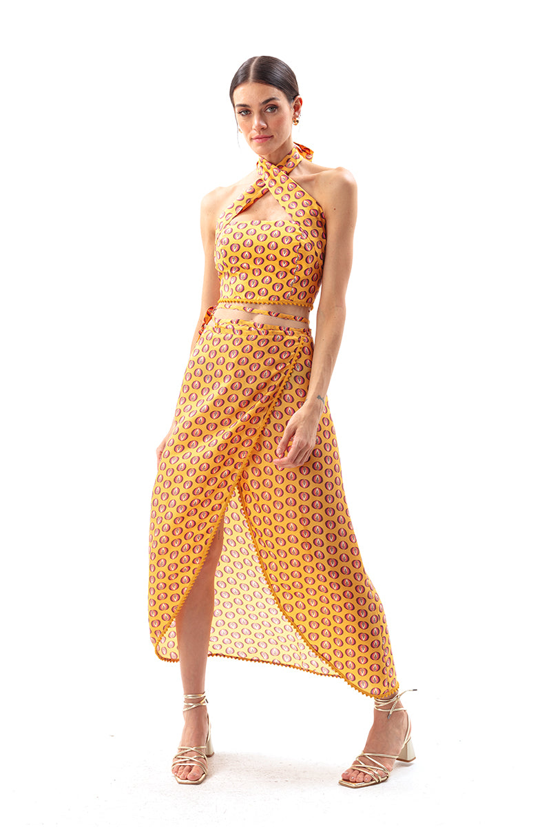 Movom Swimwear-Zing Cross Neck Blouse-Bluz-2-milagron.live