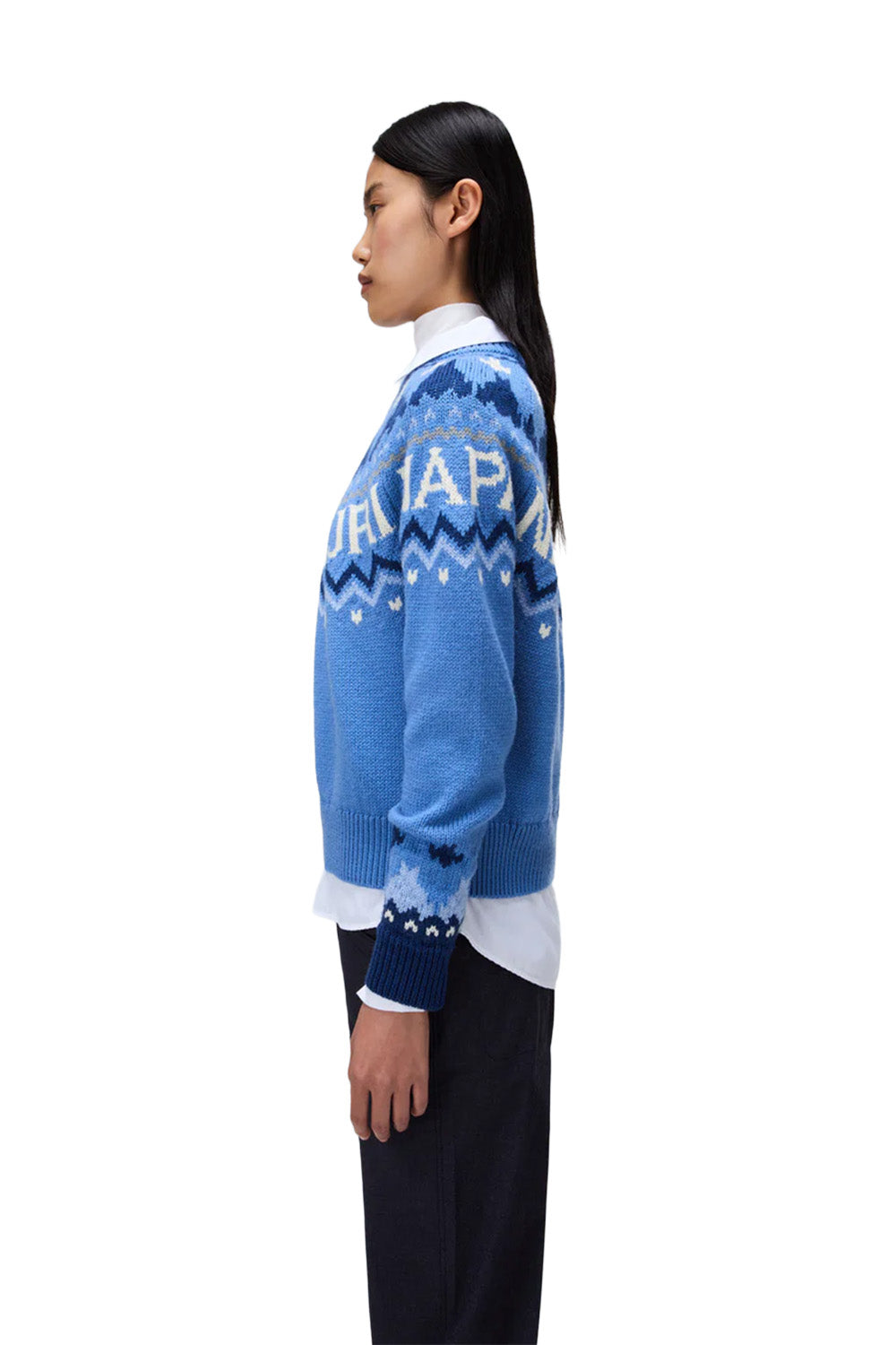 Napapijri-D-Fiames Mavi Kadın Kazak-Kazak & Triko-6-milagron.live