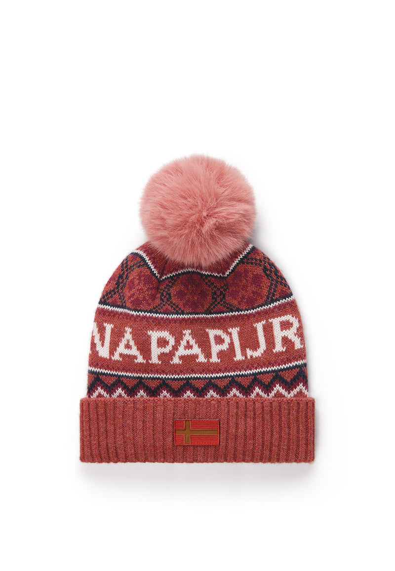 Napapijri-F-Soiusa Hat W Red Sauce-Bere-1-milagron.live