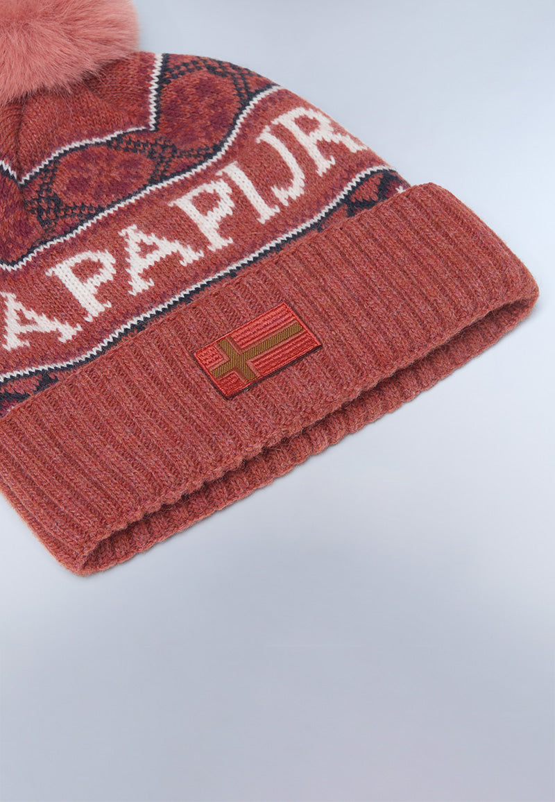 Napapijri-F-Soiusa Hat W Red Sauce-Bere-3-milagron.live