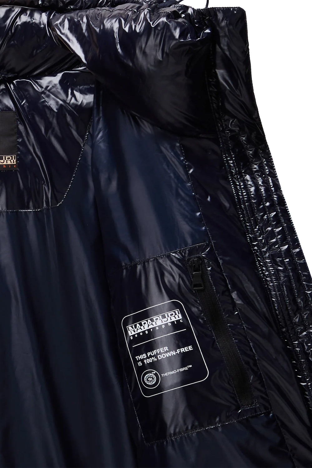 Napapijri-Glane Mirror Puffer Jacket Siyah Kadın Mont-Mont-7-milagron.live