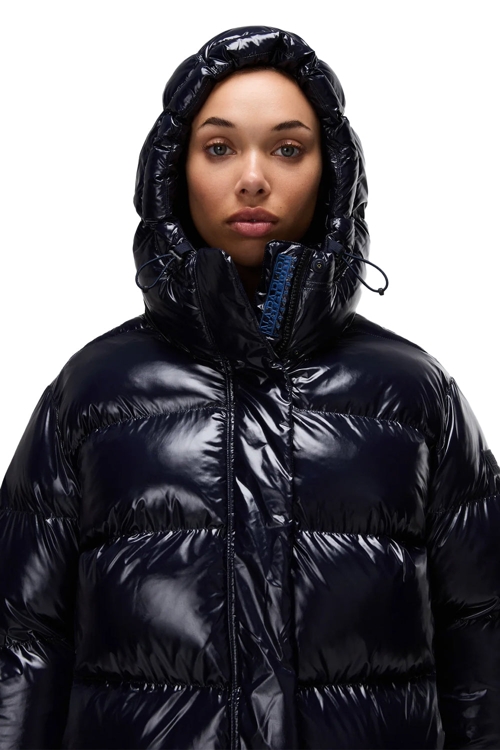 Napapijri-Glane Mirror Puffer Jacket Siyah Kadın Mont-Mont-8-milagron.live