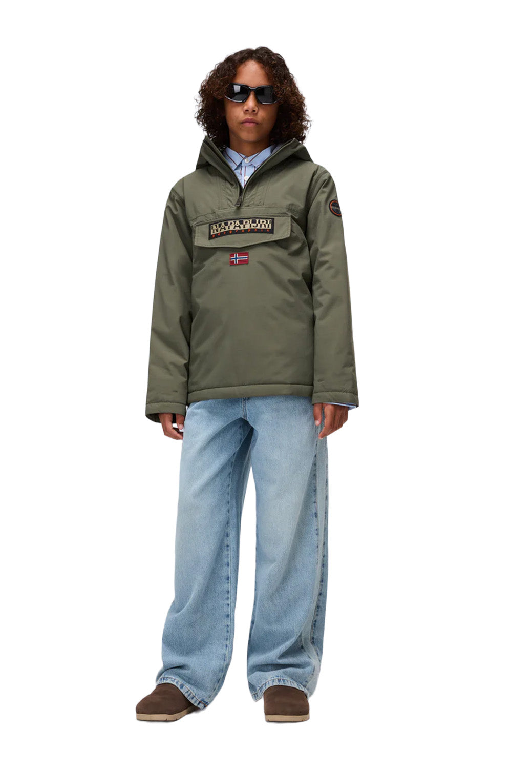 Napapijri-Kids Rainforest Yeşil Çocuk Mont-Mont-3-milagron.live