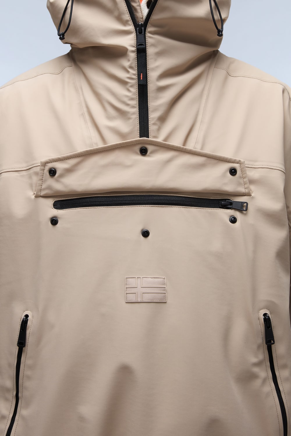 Napapijri-Rainforest Tech Beige Rocky-Yağmurluk-4-milagron.live
