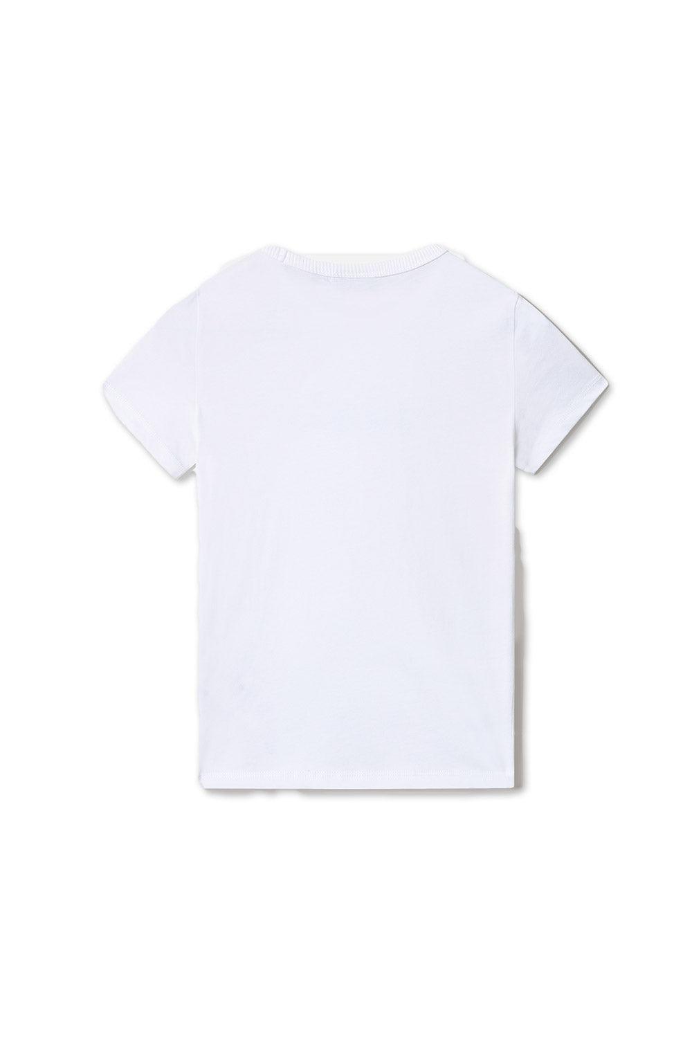 Napapijri-Short Sleeve T-Shirt Box Bright White-T-Shirts-2-milagron.live