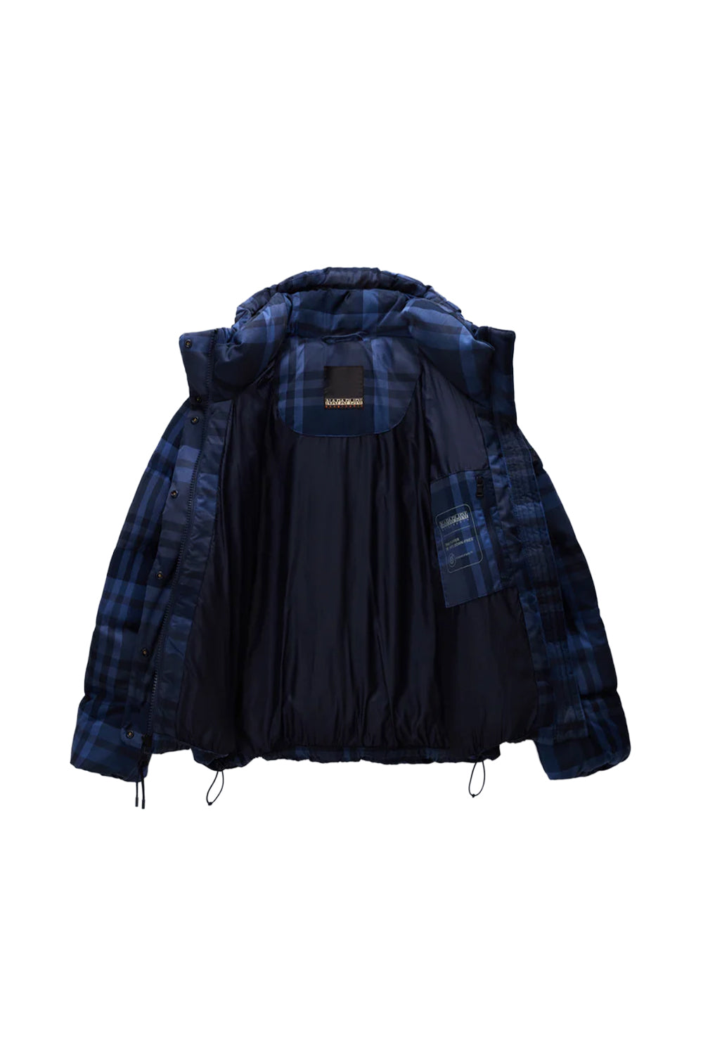 Napapijri-Napapijri ThermoFibre® Glane Check Puffer CORDURA® Jacket Ekoseli Lavicert Kadın Mont-Mont-3-milagron.live