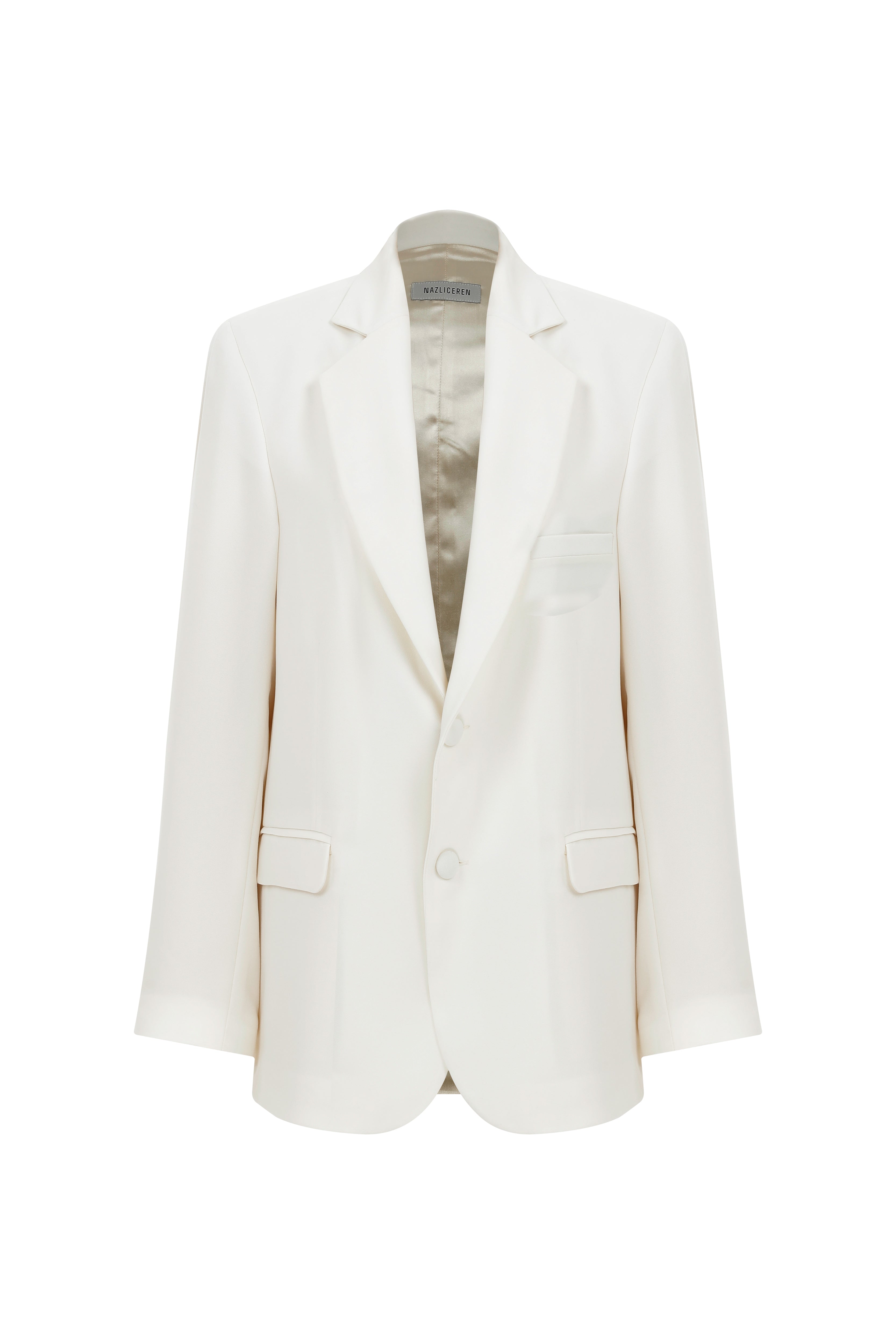 Boxy Blazer Beyaz