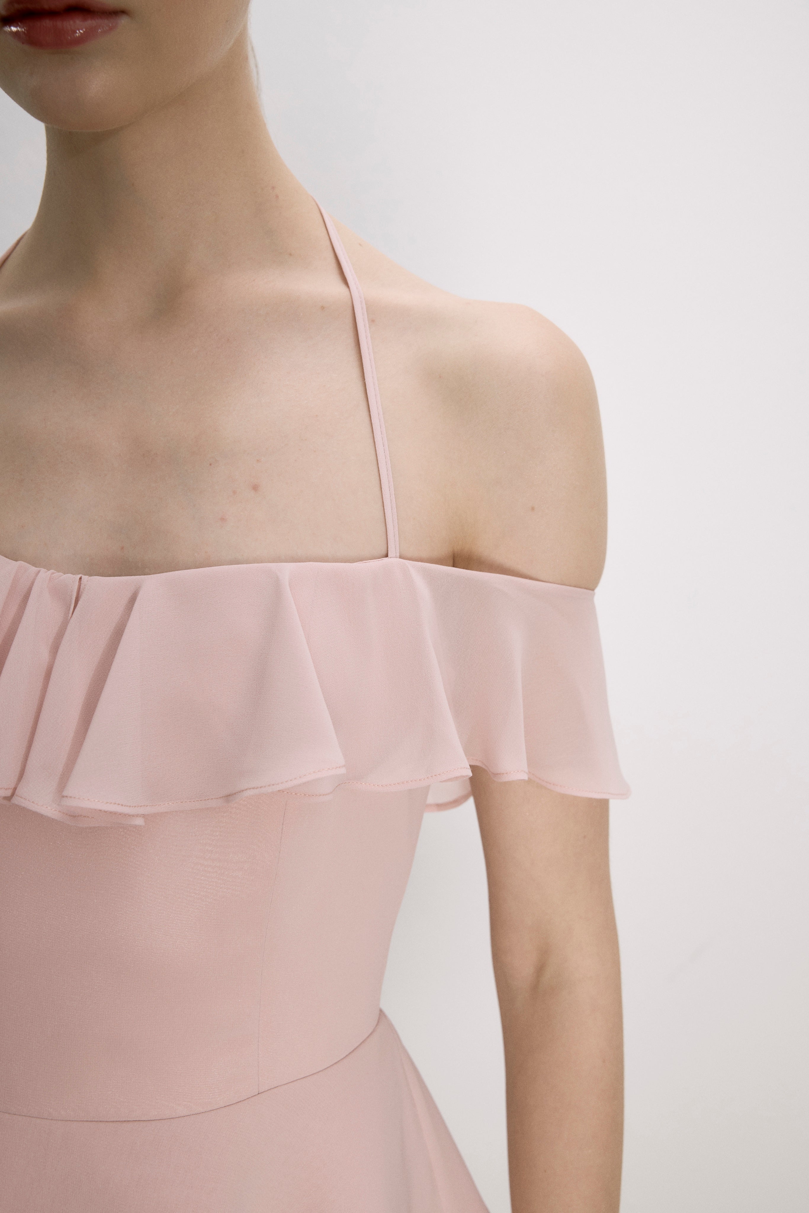 Nazlı Ceren-Evie Mini Elbise Pembe-Dresses-7-milagron.live