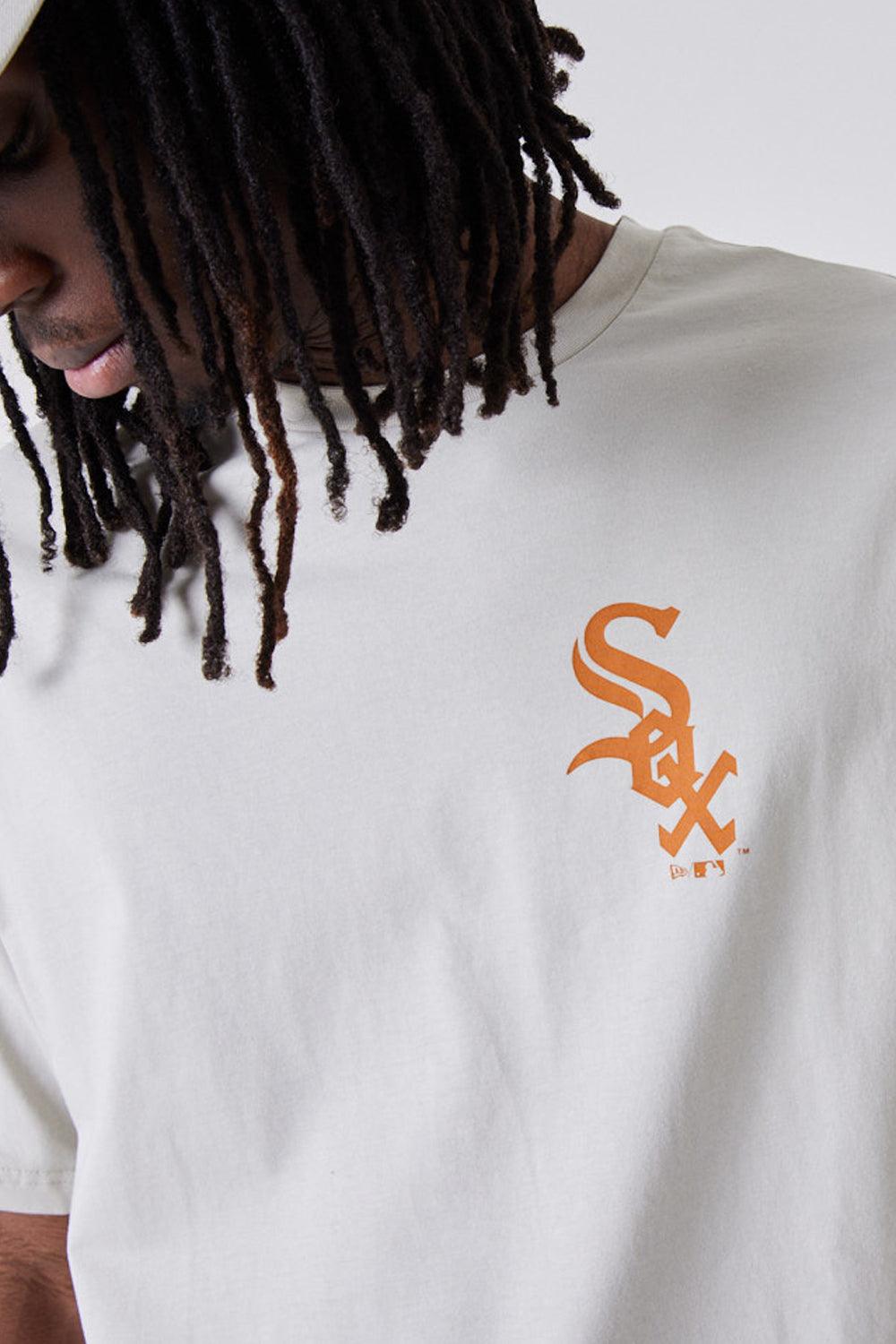 New Era-MLB League Essential Oversized Tee Beige-T-Shirts-3-milagron.live