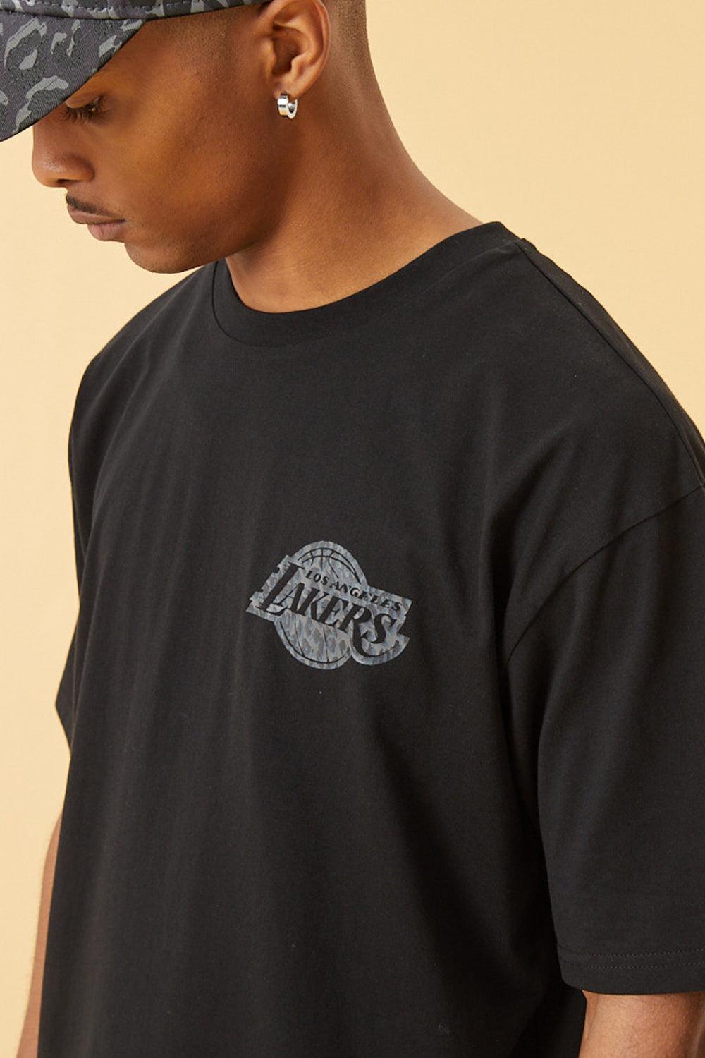 New Era-NBA Seasonal Infill Oversized Tee Los Angeles Lakers-T-Shirts-2-milagron.live