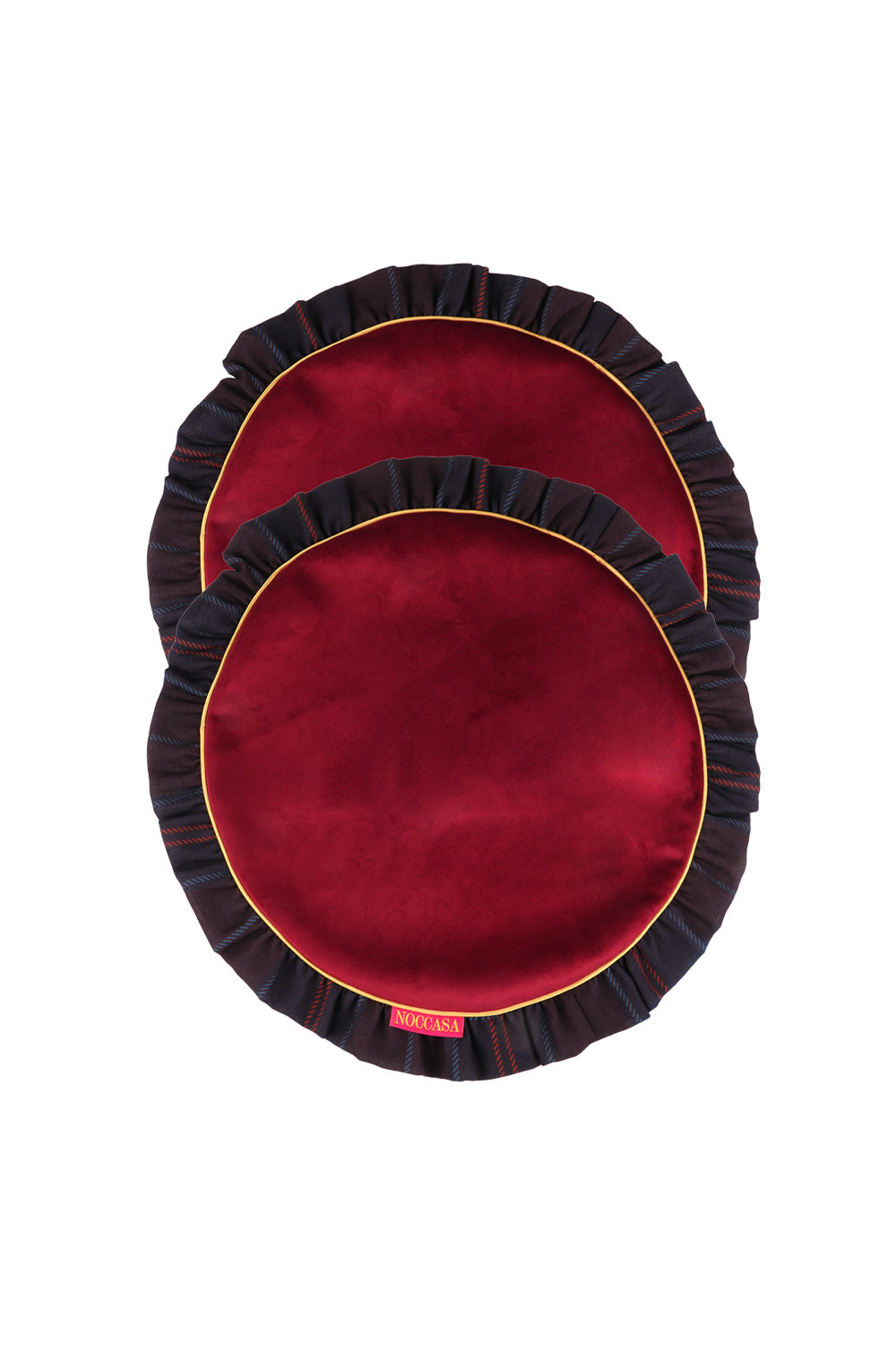 Burgundy Velvet Amerikan Servis (2'Li Set) - 1