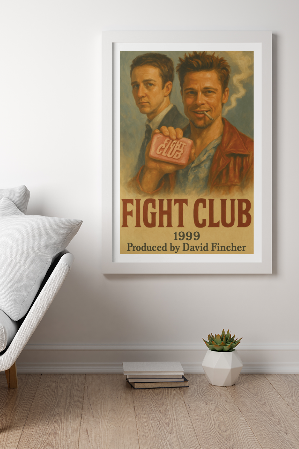 Nord Design-Hollywood Serisi Çerçeveli Tablo - Fight Club-Tablo-1-milagron.live