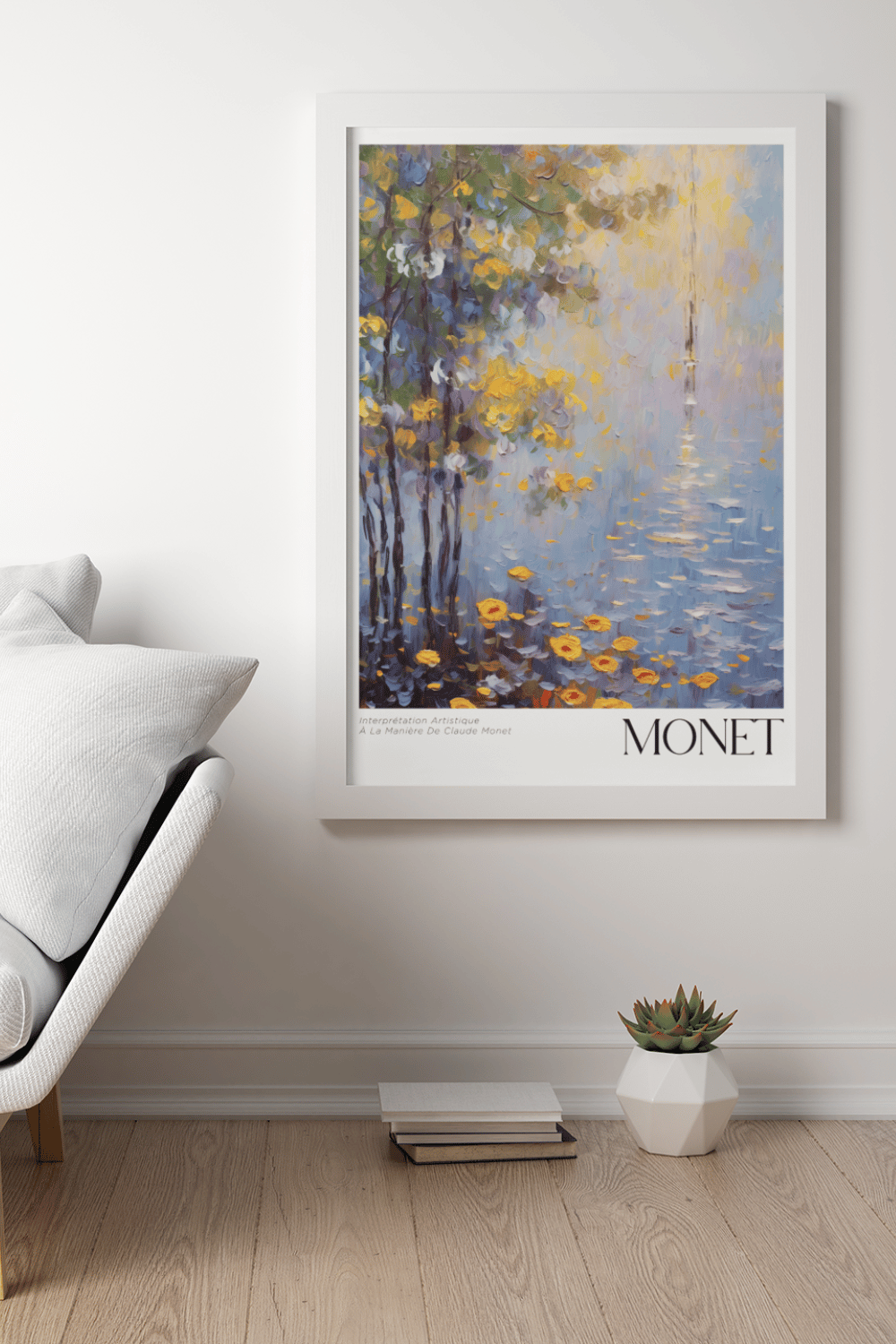 Nord Design-Ressam Serisi Çerçeveli Tablo - Claude Monet - 04-Tablo-2-milagron.live