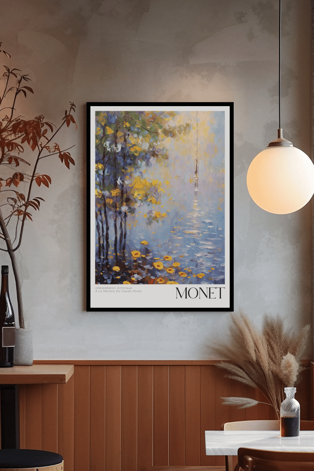 Nord Design-Ressam Serisi Çerçeveli Tablo - Claude Monet - 04-Tablo-3-milagron.live