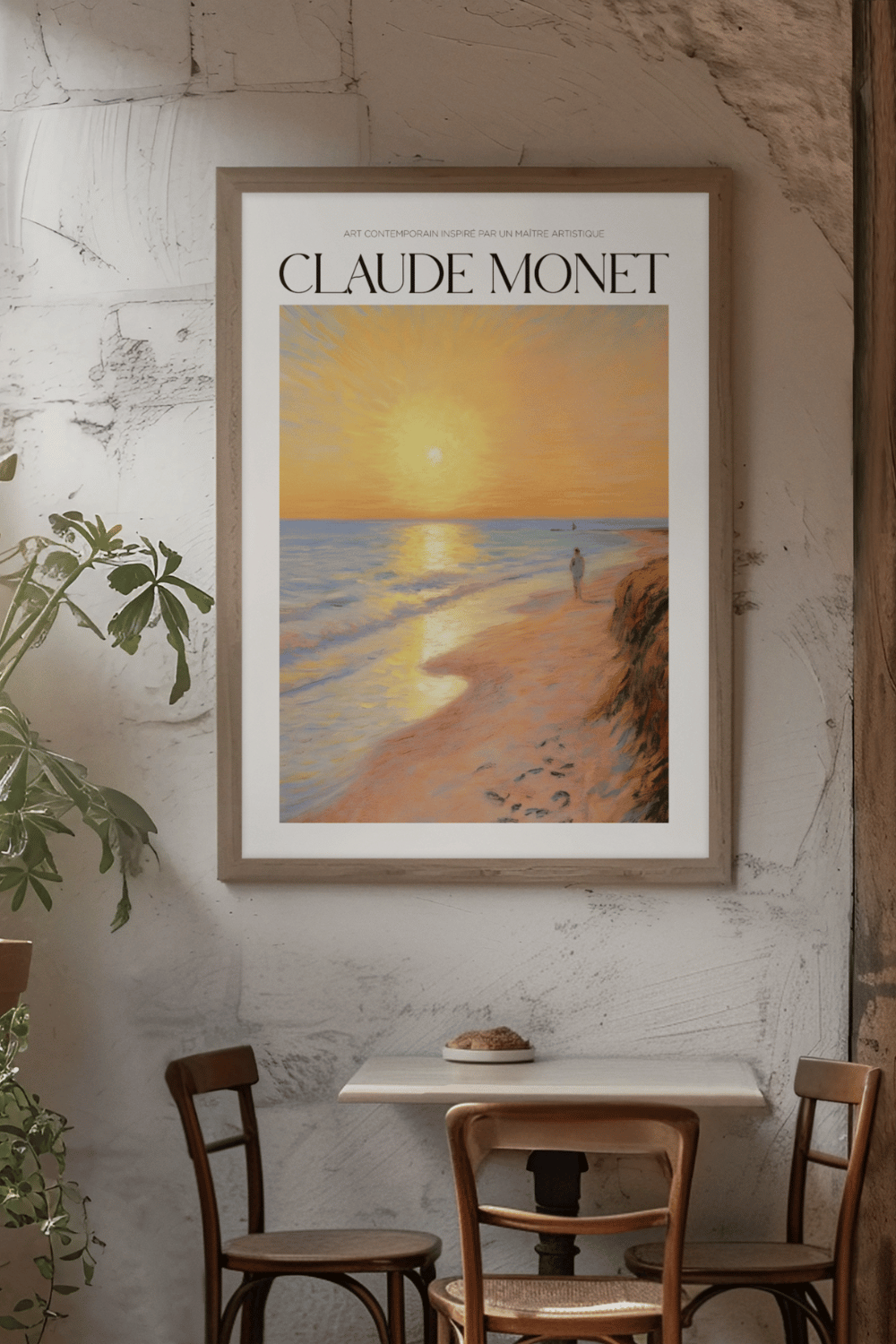 Nord Design-Ressam Serisi Çerçeveli Tablo - Claude Monet - 07-Tablo-2-milagron.live