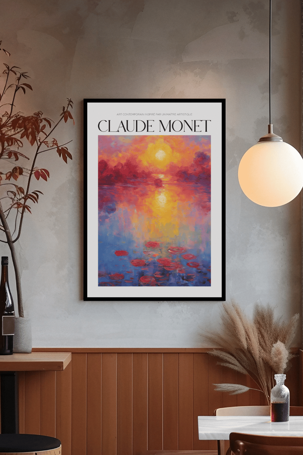 Nord Design-Ressam Serisi Çerçeveli Tablo - Claude Monet - 08-Tablo-2-milagron.live