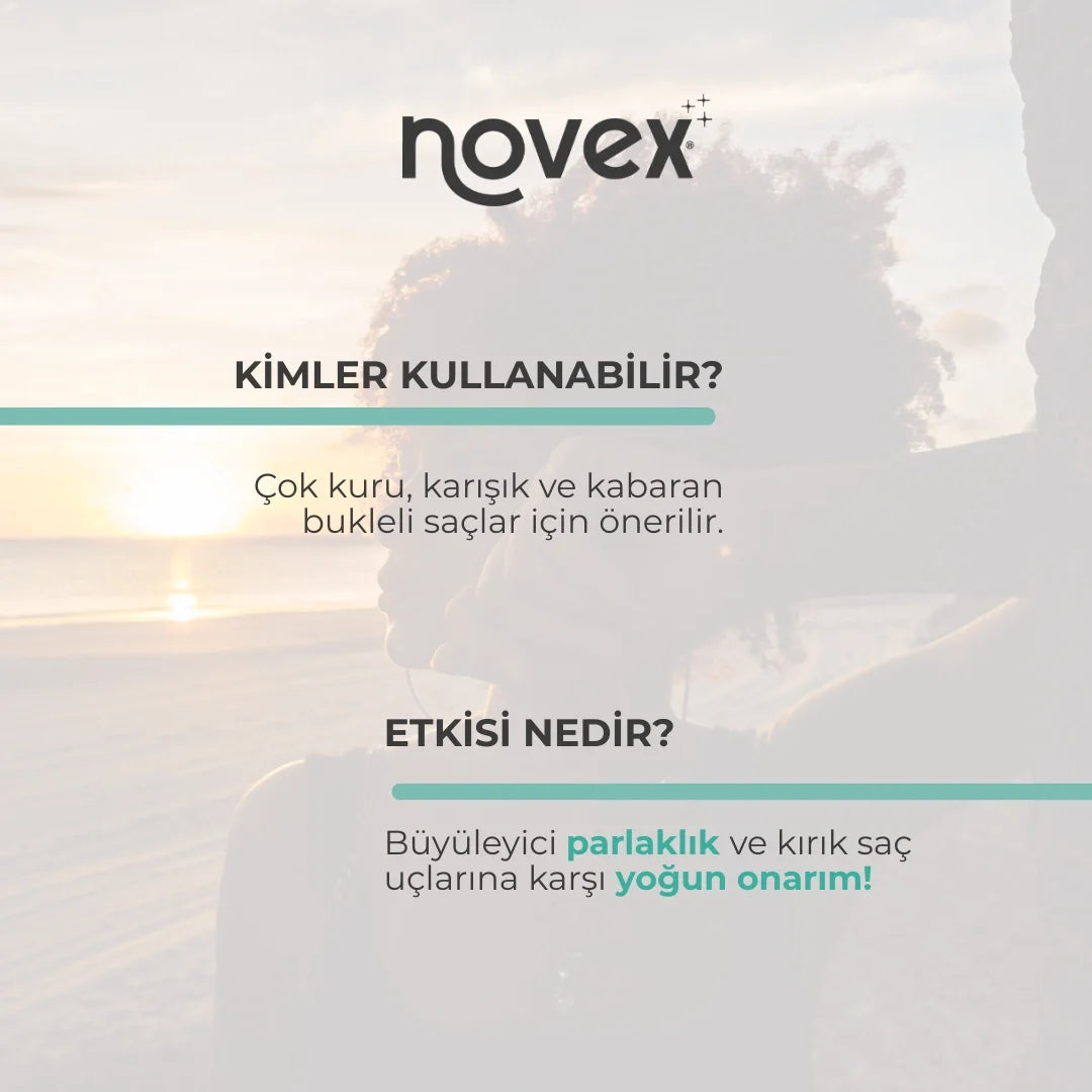 NOVEX MYSTIC BLACK Hasar Görmüş Saçlar için Saç Maskesi 400g