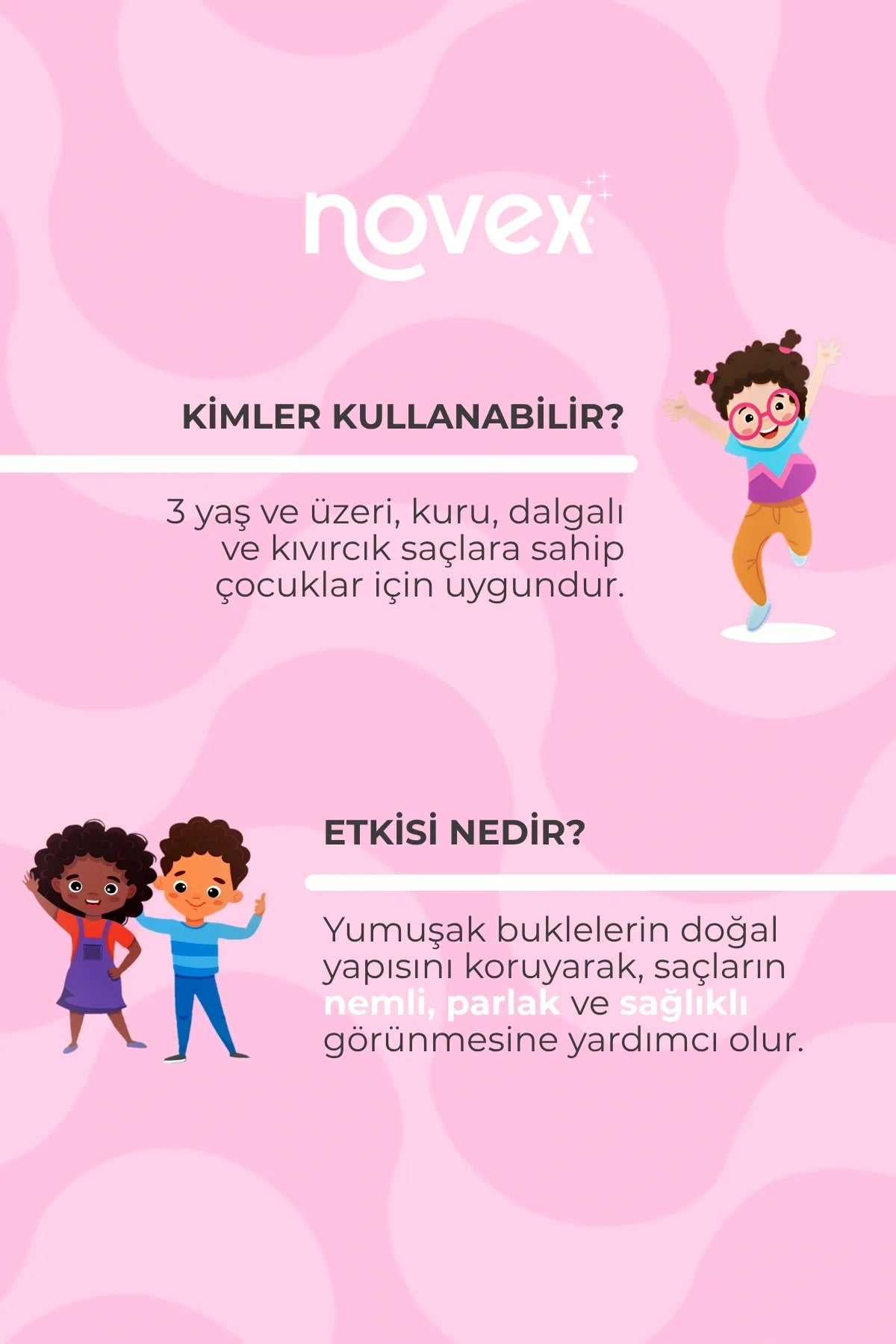 Novex My Little Curls Çocuklar İçin Durulanmayan Saç Bakım Kremi 300ml