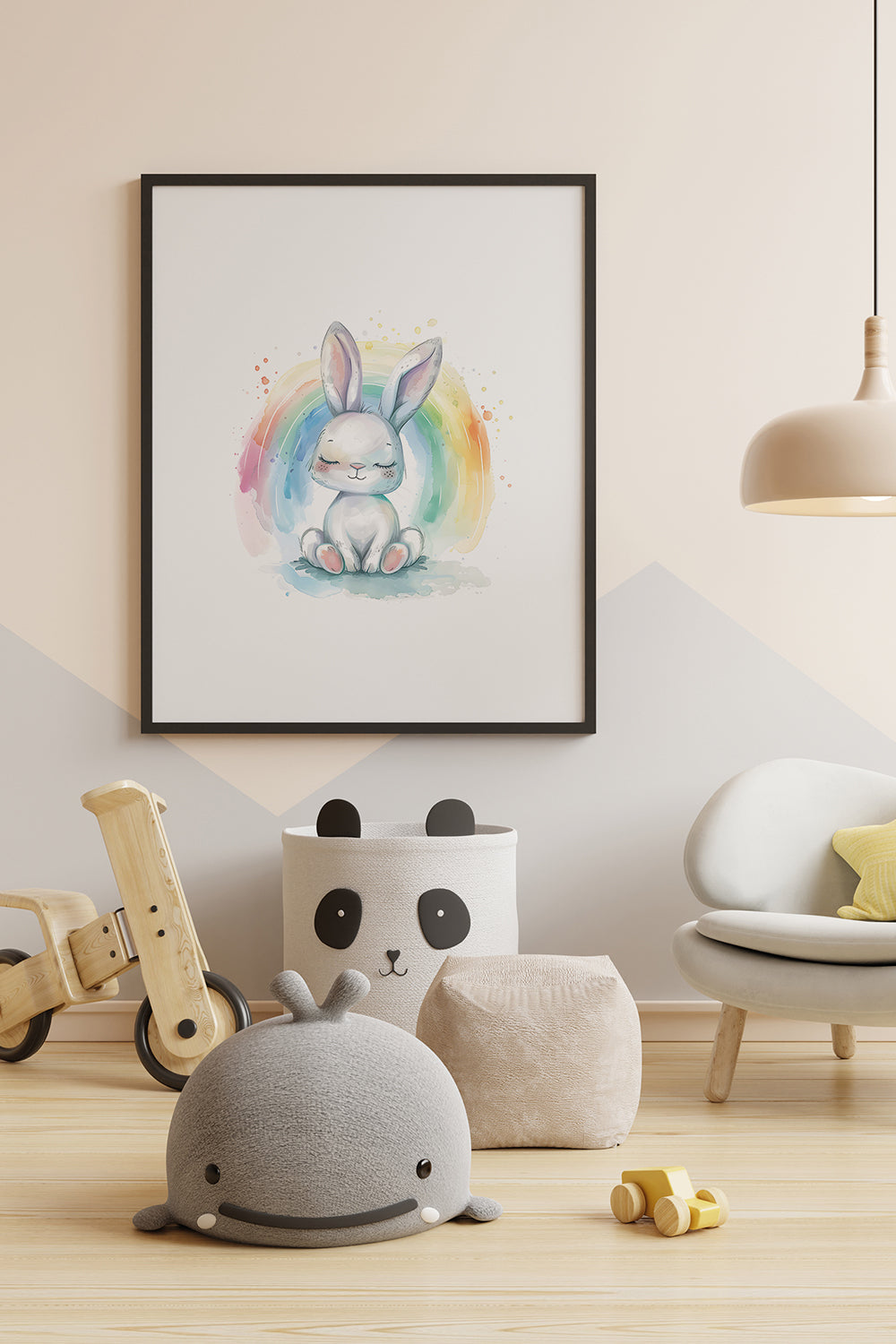 ODA.products-Rainbow Bunny | Çocuk Odası Tablo-Tablo-1-milagron.live