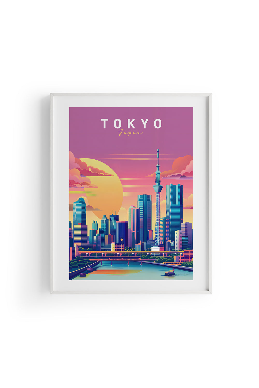ODA.products-Tokyo İllüstrasyon Şehir Posteri-Tablo-1-milagron.live