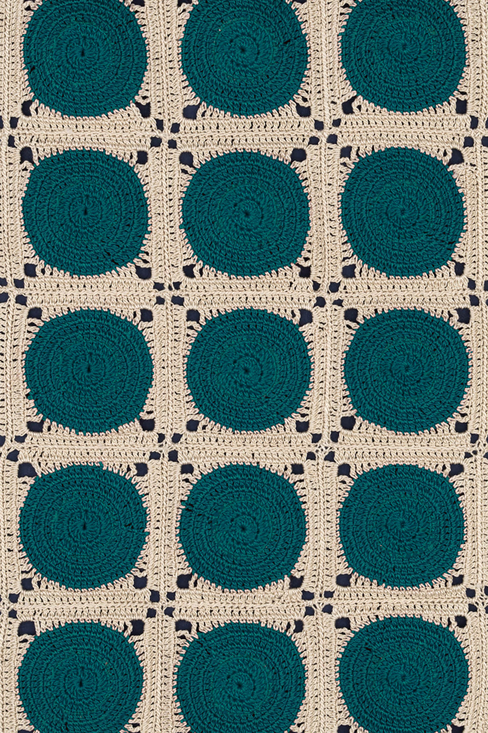 OHM Handmade-Bej Yeşil Dots El İşi Dantel Örtü-Dantel Örtüler-3-milagron.live