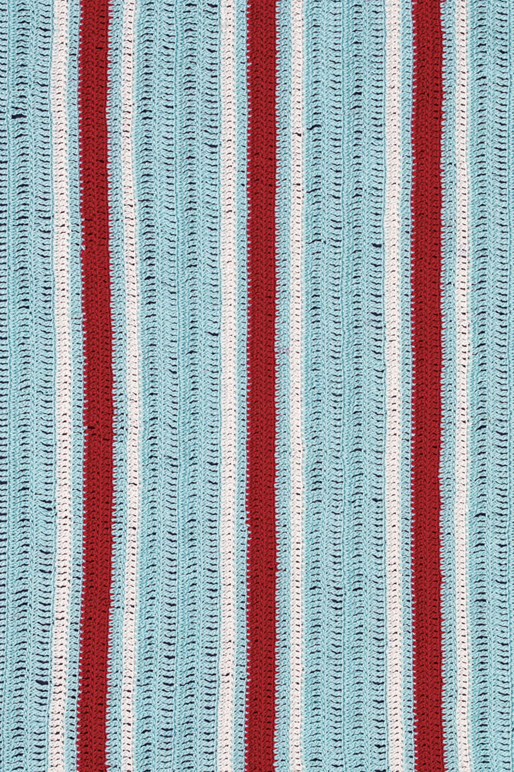 OHM Handmade-Beyaz Mavi Kırmızı Multi Stripes El İşi Dantel Örtü-Dantel Örtüler-3-milagron.live