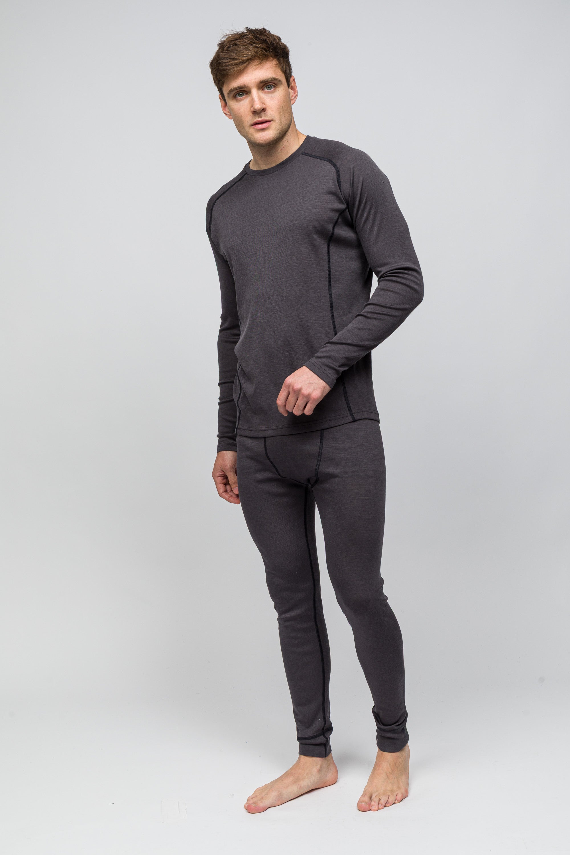 Thermawool %100 Merino Yünü Termal İÇlik Üst 195 Gr - Antrasit