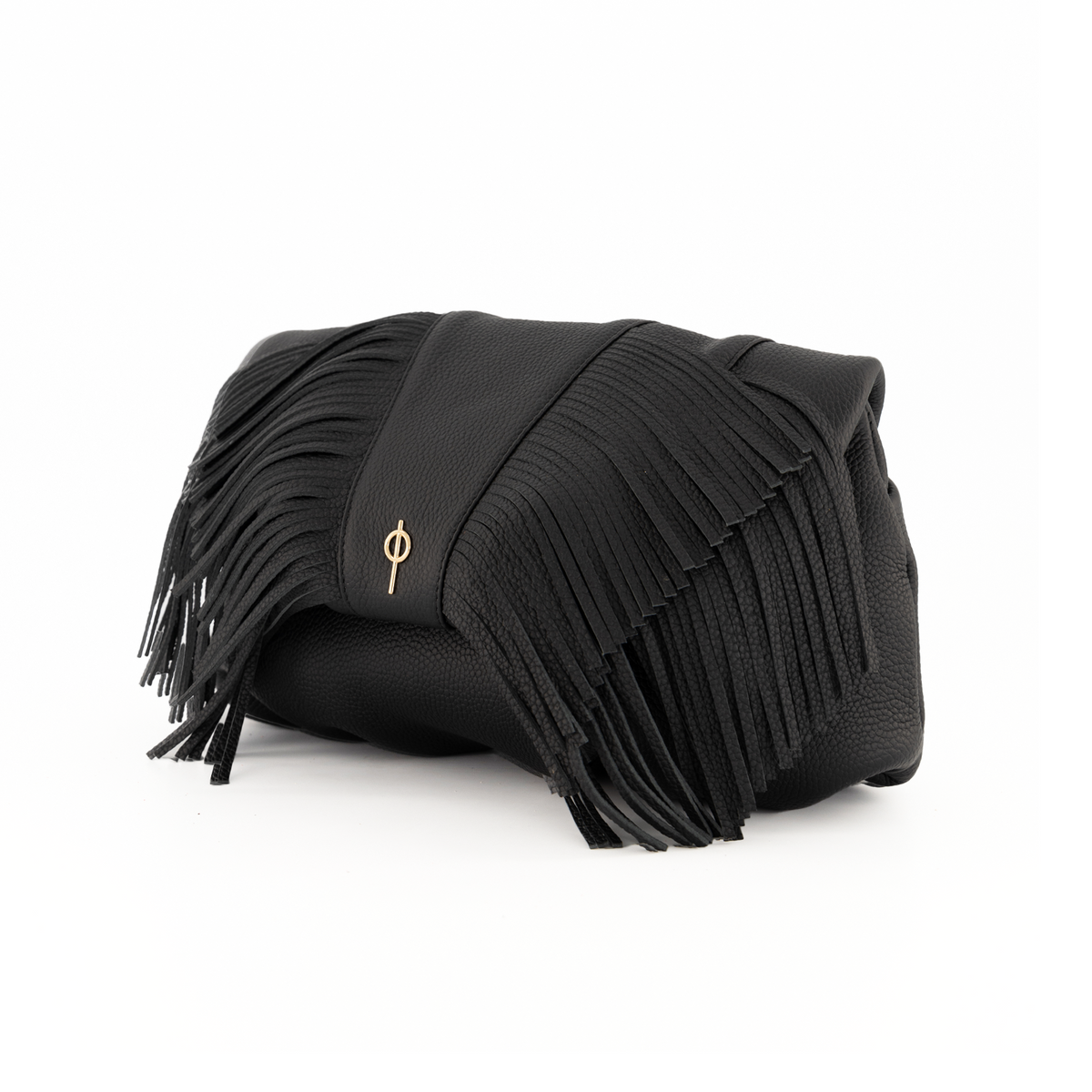 Otrera-Fringe Leda Black-Clutch-2-milagron.live