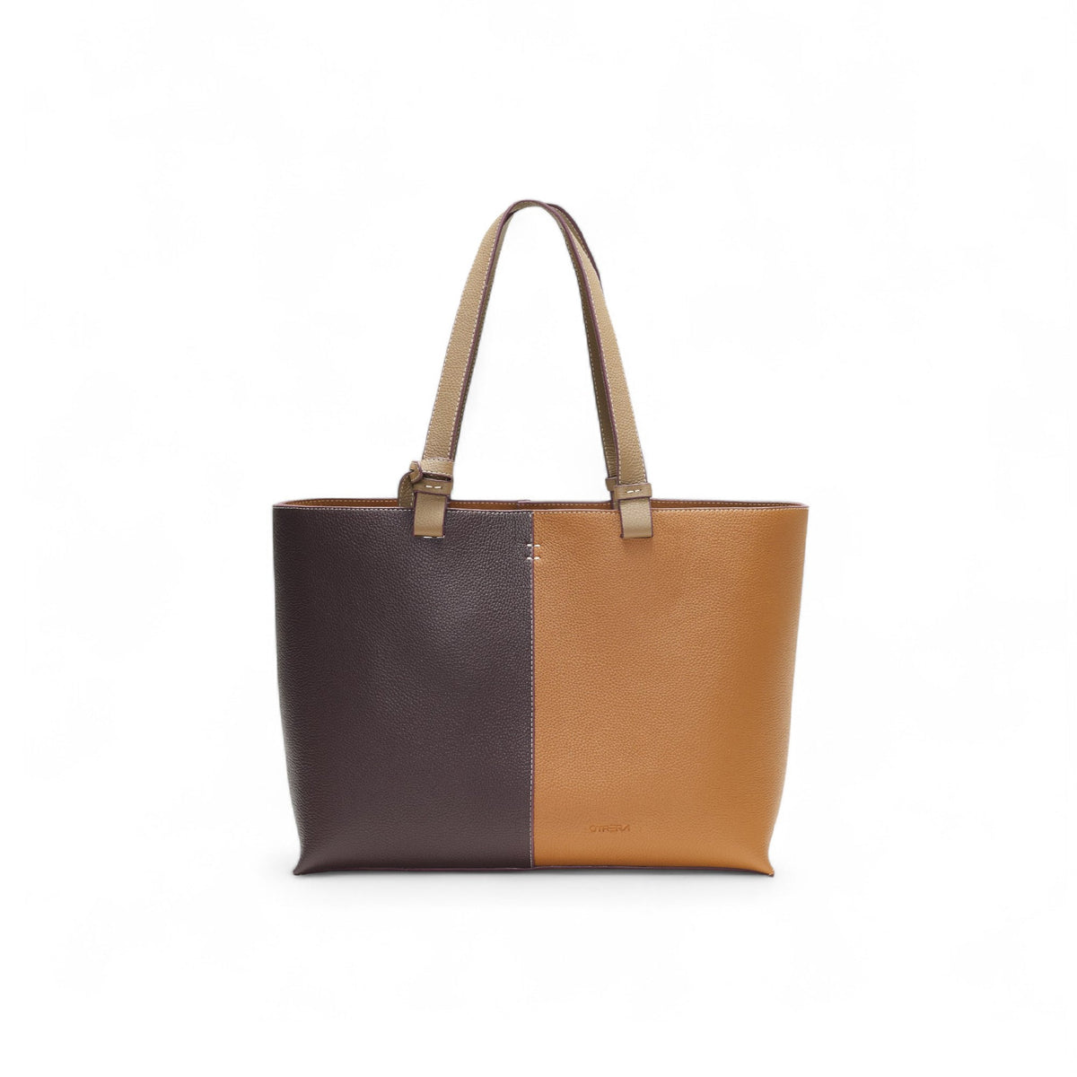 Otrera-Hebe Bag Burgundy&Tan-Shopper / Tote Bag-2-milagron.live